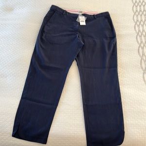 Womens J Crew navy crop/ankle pants.  Size 8